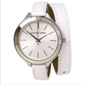 SWHITE & SILVER MK WATCH